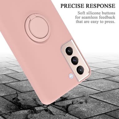 Deksel Samsung Galaxy S21 PLUS Ring Case (rosa)