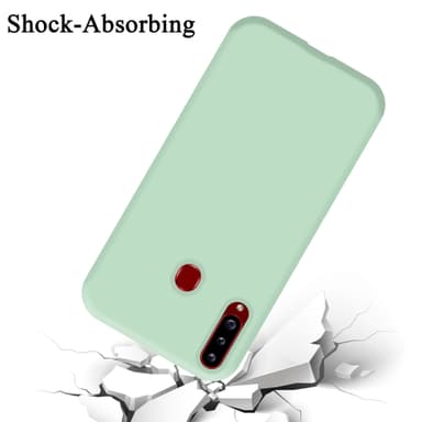 Samsung Galaxy A20s silikondeksel case (grønn)