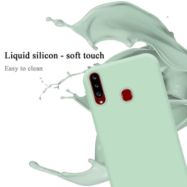 Samsung Galaxy A20s silikondeksel case (grønn)