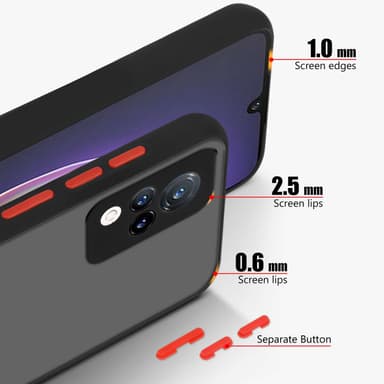 Vivo V21 4G / 5G Deksel Case Cover (Svart)
