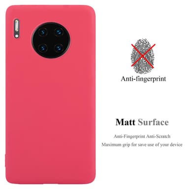 Deksel Huawei MATE 30 PRO Silikon cover (rød)