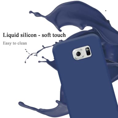 Samsung Galaxy S6 EDGE PLUS silikondeksel case (blå)