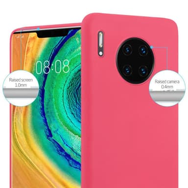 Deksel Huawei MATE 30 PRO Silikon cover (rød)