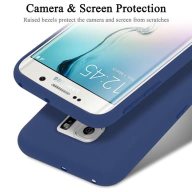 Samsung Galaxy S6 EDGE PLUS silikondeksel case (blå)