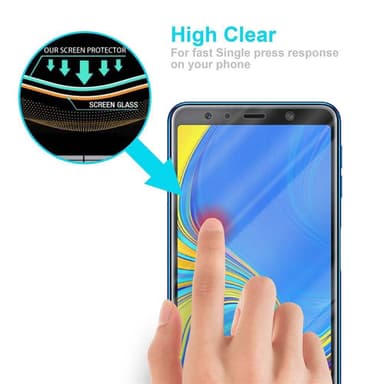 Samsung Galaxy A7 2018 Skjermbeskytter Skärmskydd