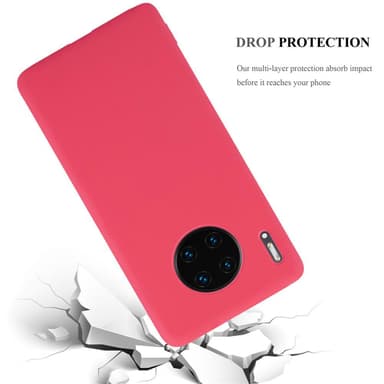 Deksel Huawei MATE 30 PRO Silikon cover (rød)