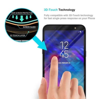 Samsung Galaxy A6 2018 Skjermbeskytter Skärmskydd