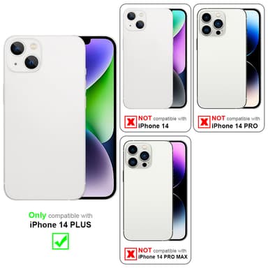 Deksel iPhone 14 PLUS Ring Case (svart)
