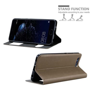 Huawei P10 PLUS lommebokdeksel cover (brun)