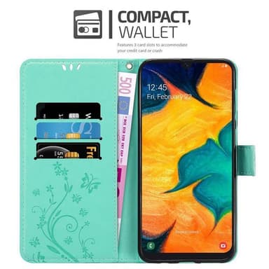 Samsung Galaxy A20 / A30 / M10s lommebokdeksel Blomster