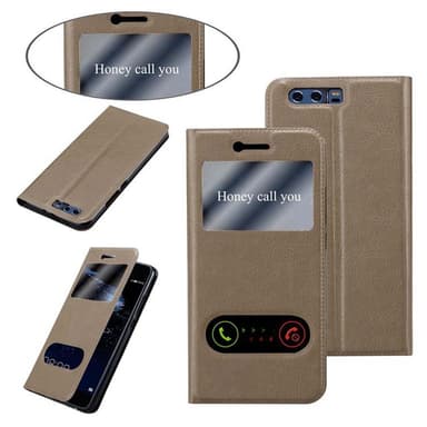 Huawei P10 PLUS lommebokdeksel cover (brun)