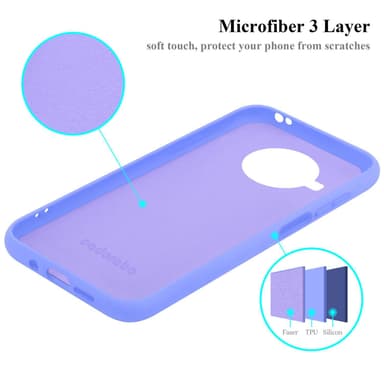 Xiaomi Mi 10T LITE silikondeksel case (lilla)