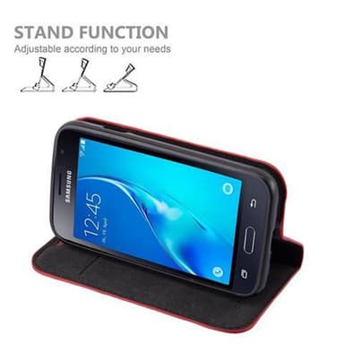 Samsung Galaxy J1 MINI lommebokdeksel case (rød)