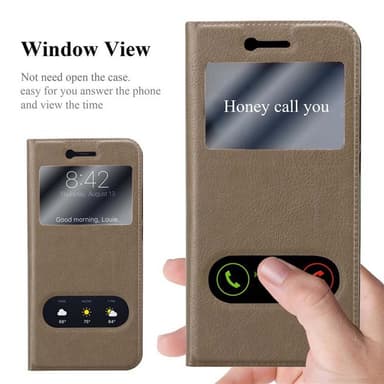 Huawei P10 PLUS lommebokdeksel cover (brun)