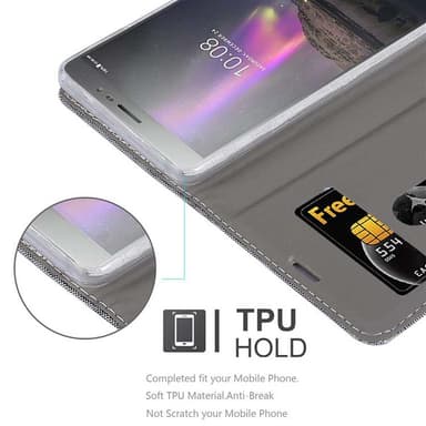 Lenovo P2 lommebokdeksel etui (grå)