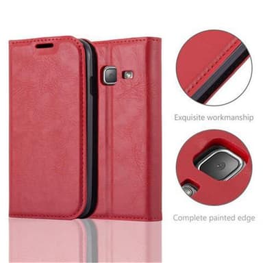 Samsung Galaxy J1 MINI lommebokdeksel case (rød)