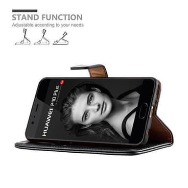 Huawei P10 lommebokdeksel etui (svart)