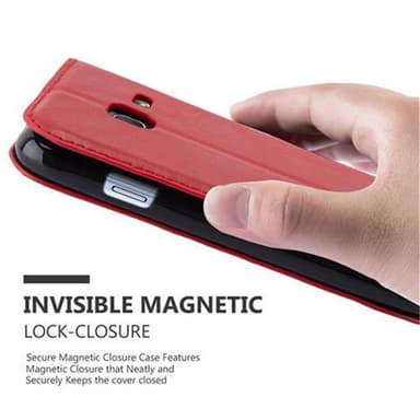 Samsung Galaxy J1 MINI lommebokdeksel case (rød)