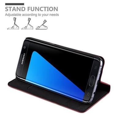 Samsung Galaxy S7 EDGE lommebokdeksel case (rød)