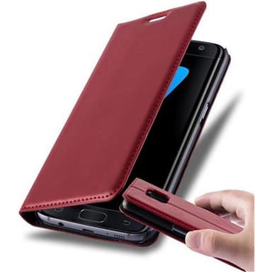 Samsung Galaxy S7 EDGE lommebokdeksel case (rød)