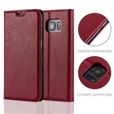 Samsung Galaxy S7 EDGE lommebokdeksel case (rød)