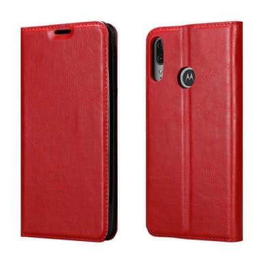 Motorola MOTO E6 PLUS lommebokdeksel case (rød)