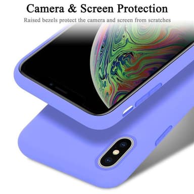 iPhone XS MAX silikondeksel case (lilla)
