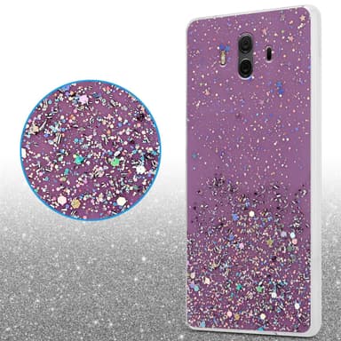 Huawei MATE 10 / NOVA 2i Silikondeksel Glitter (lilla)