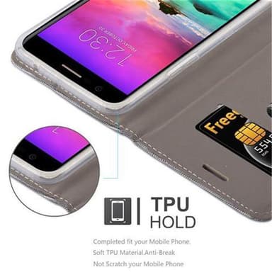 LG K10 2017 lommebokdeksel etui (grå)