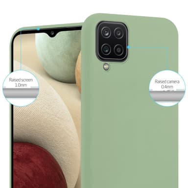 Deksel Samsung Galaxy A12 / M12 Silikon cover (grønn)