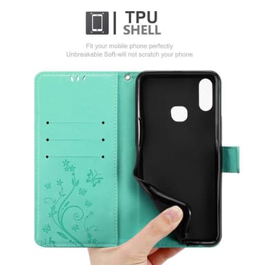 Samsung Galaxy A10s / M01s lommebokdeksel Blomster