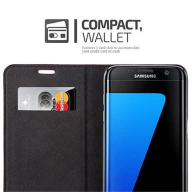 Samsung Galaxy S7 EDGE lommebokdeksel case (rød)