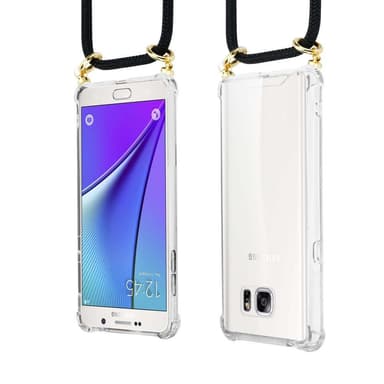 Samsung Galaxy NOTE 5 Deksel med Halskjede (svart)