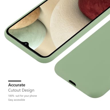 Deksel Samsung Galaxy A12 / M12 Silikon cover (grønn)