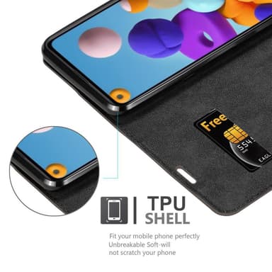Samsung Galaxy A21 lommebokdeksel case (brun)