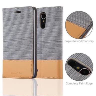LG K10 2017 lommebokdeksel etui (grå)