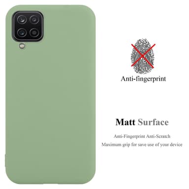 Deksel Samsung Galaxy A12 / M12 Silikon cover (grønn)