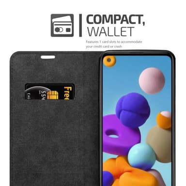 Samsung Galaxy A21 lommebokdeksel case (brun)