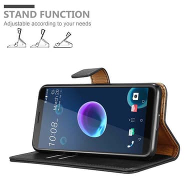 HTC Desire 12 lommebokdeksel etui (svart)