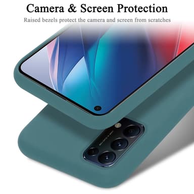 Oppo FIND X3 LITE silikondeksel case (grønn)