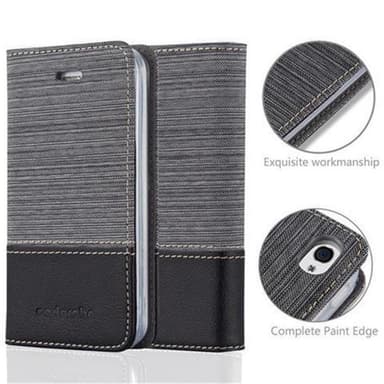 iPhone 4 / 4S lommebokdeksel etui (grå)