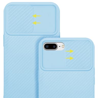 Deksel iPhone 7 PLUS / 7S PLUS / 8 PLUS cover (blå)