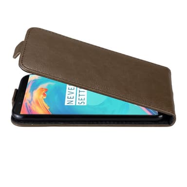 OnePlus 5T deksel flip cover (brun)