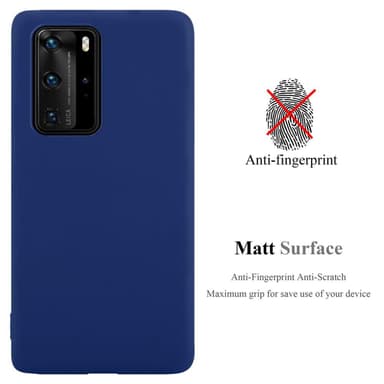 Deksel Huawei P40 PRO / P40 PRO+ Silikon cover (blå)