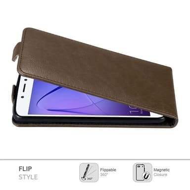 Honor 6A deksel flip cover (brun)