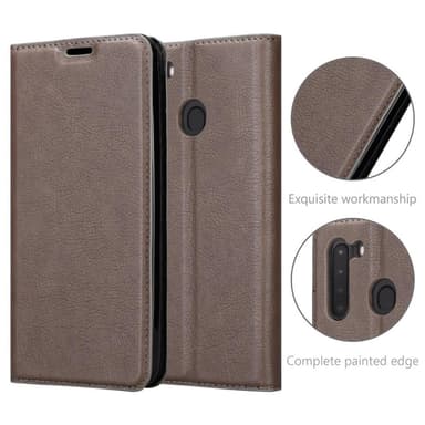 Samsung Galaxy A21 lommebokdeksel case (brun)