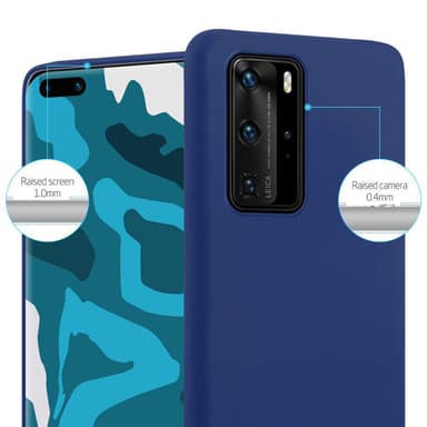 Deksel Huawei P40 PRO / P40 PRO+ Silikon cover (blå)