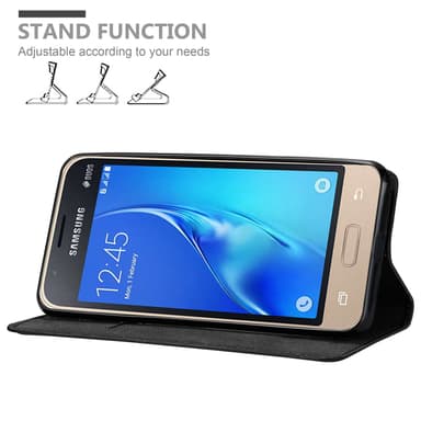 Samsung Galaxy J1 MINI lommebokdeksel case (svart)