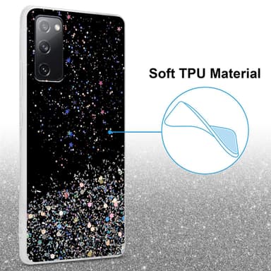 Samsung Galaxy S20 FE Silikondeksel Glitter (svart)
