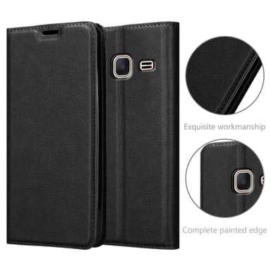 Samsung Galaxy J1 MINI lommebokdeksel case (svart)